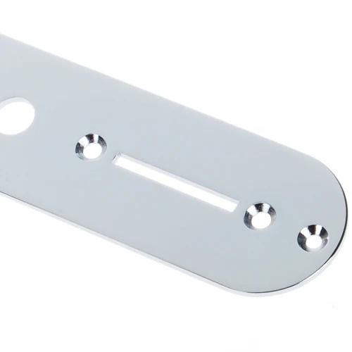 White Guitar Parts Control Plate Chrome Plated for Guitars Part